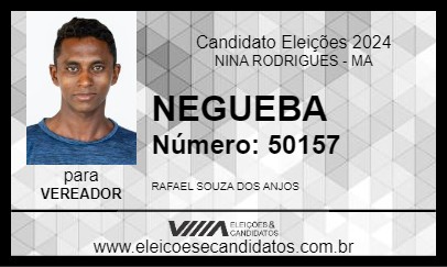 Candidato NEGUEBA 2024 - NINA RODRIGUES - Eleições