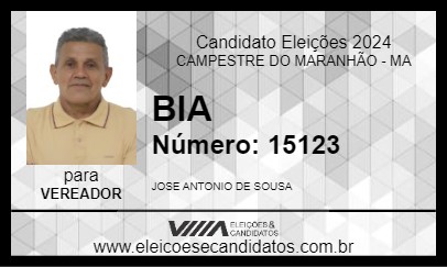 Candidato BIA 2024 - CAMPESTRE DO MARANHÃO - Eleições