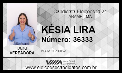 Candidato KÉSIA LIRA 2024 - ARAME - Eleições