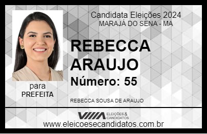 Candidato REBECA 2024 - MARAJÁ DO SENA - Eleições