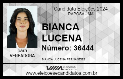 Candidato BIANCA LUCENA 2024 - RAPOSA - Eleições