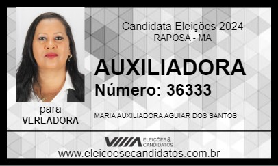 Candidato AUXILIADORA 2024 - RAPOSA - Eleições