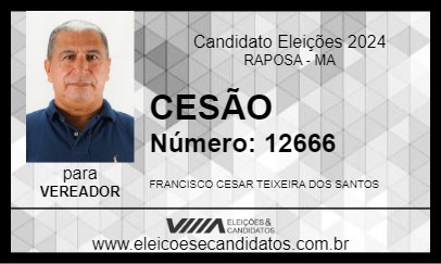 Candidato CESÃO 2024 - RAPOSA - Eleições