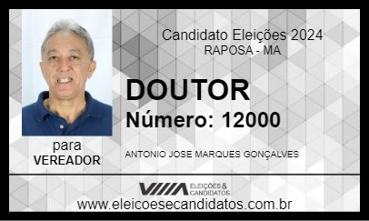 Candidato DOUTOR 2024 - RAPOSA - Eleições