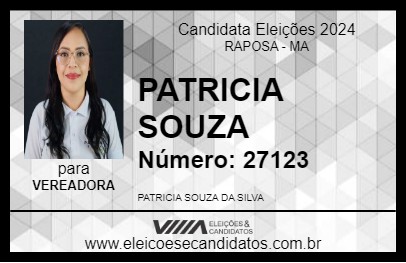 Candidato PATRICIA SOUZA 2024 - RAPOSA - Eleições