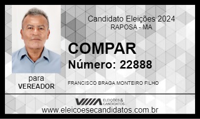 Candidato COMPAR 2024 - RAPOSA - Eleições