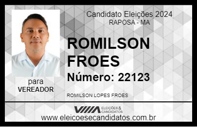 Candidato ROMILSON DA SAÚDE 2024 - RAPOSA - Eleições