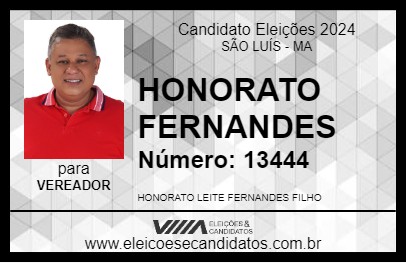 Candidato HONORATO FERNANDES 2024 - SÃO LUÍS - Eleições