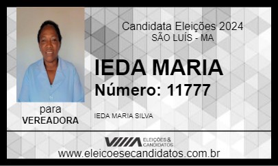 Candidato IEDA MARIA 2024 - SÃO LUÍS - Eleições