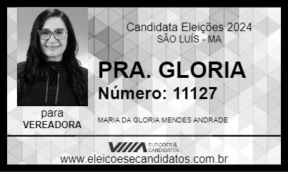 Candidato PRATORA GLORIA 2024 - SÃO LUÍS - Eleições