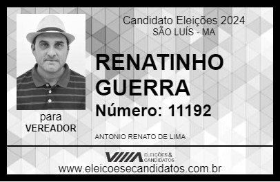 Candidato RENATINHO GUERRA 2024 - SÃO LUÍS - Eleições