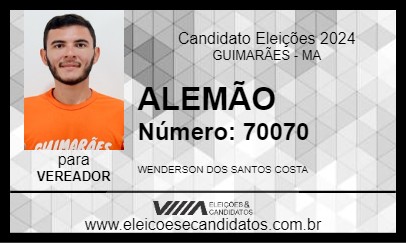 Candidato ALEMÃO 2024 - GUIMARÃES - Eleições