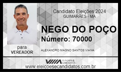 Candidato NEGO DO POÇO 2024 - GUIMARÃES - Eleições