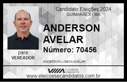 Candidato ANDERSON AVELAR 2024 - GUIMARÃES - Eleições