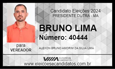 Candidato BRUNO LIMA 2024 - PRESIDENTE DUTRA - Eleições