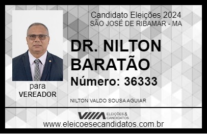 Candidato DR. NILTON BARATÃO 2024 - SÃO JOSÉ DE RIBAMAR - Eleições