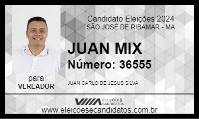 Candidato JUAN MIX 2024 - SÃO JOSÉ DE RIBAMAR - Eleições