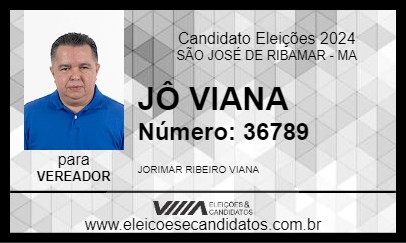 Candidato JÔ VIANA 2024 - SÃO JOSÉ DE RIBAMAR - Eleições