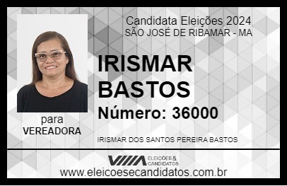 Candidato IRISMAR BASTOS 2024 - SÃO JOSÉ DE RIBAMAR - Eleições