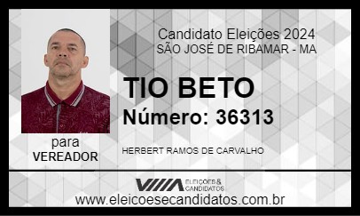 Candidato TIO BETO 2024 - SÃO JOSÉ DE RIBAMAR - Eleições