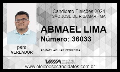 Candidato ABMAEL LIMA 2024 - SÃO JOSÉ DE RIBAMAR - Eleições