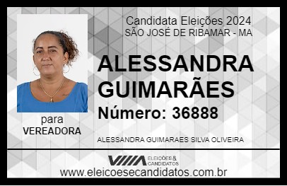 Candidato ALESSANDRA GUIMARÃES 2024 - SÃO JOSÉ DE RIBAMAR - Eleições