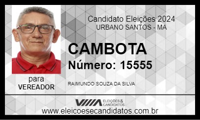 Candidato CAMBOTA 2024 - URBANO SANTOS - Eleições