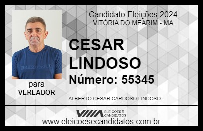 Candidato CESAR LINDOSO 2024 - VITÓRIA DO MEARIM - Eleições