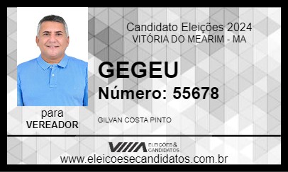 Candidato GEGEU 2024 - VITÓRIA DO MEARIM - Eleições