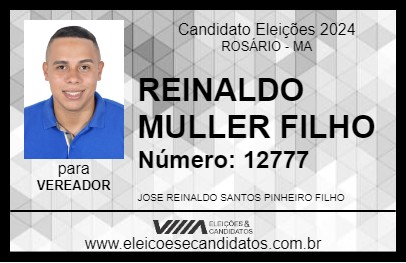 Candidato REINALDO MULLER FILHO 2024 - ROSÁRIO - Eleições