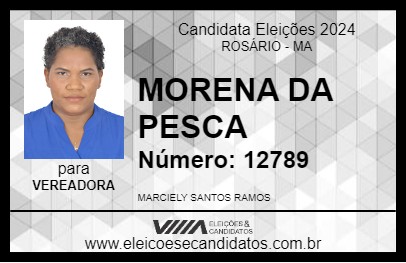 Candidato MORENA DA PESCA 2024 - ROSÁRIO - Eleições