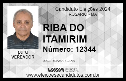 Candidato RIBA DO ITAMIRIM 2024 - ROSÁRIO - Eleições