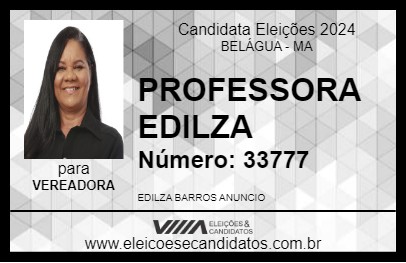 Candidato PROFESSORA EDILZA 2024 - BELÁGUA - Eleições