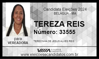 Candidato TEREZA REIS 2024 - BELÁGUA - Eleições