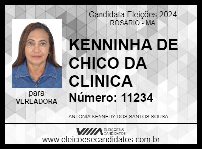 Candidato KENNINHA DE CHICO DA CLINICA 2024 - ROSÁRIO - Eleições