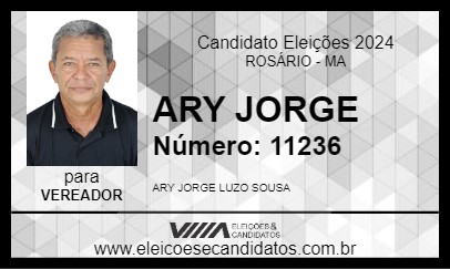 Candidato ARY JORGE 2024 - ROSÁRIO - Eleições