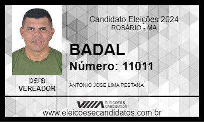 Candidato BADAL 2024 - ROSÁRIO - Eleições