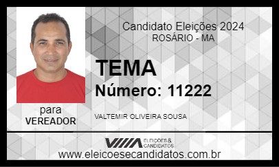 Candidato TEMA 2024 - ROSÁRIO - Eleições