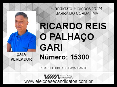 Candidato RICARDO REIS O PALHAÇO GARI 2024 - BARRA DO CORDA - Eleições