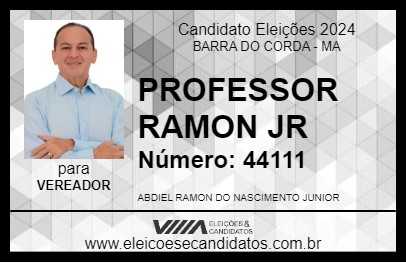 Candidato PROFESSOR RAMON JR 2024 - BARRA DO CORDA - Eleições