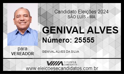 Candidato GENIVAL ALVES 2024 - SÃO LUÍS - Eleições