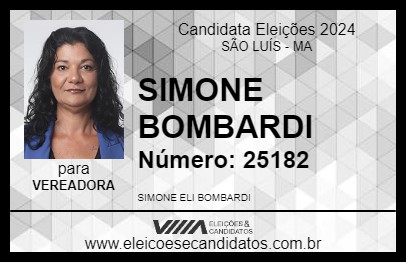 Candidato SIMONE BOMBARDI 2024 - SÃO LUÍS - Eleições