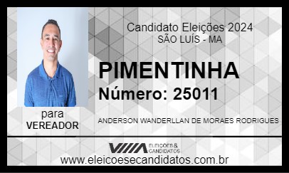 Candidato PIMENTINHA 2024 - SÃO LUÍS - Eleições