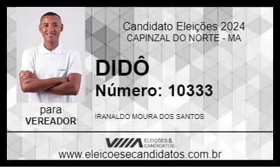 Candidato DIDÔ 2024 - CAPINZAL DO NORTE - Eleições