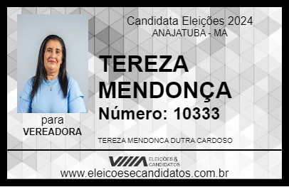 Candidato TEREZA MENDONÇA 2024 - ANAJATUBA - Eleições