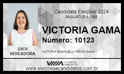 Candidato VICTORIA GAMA 2024 - ANAJATUBA - Eleições