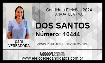 Candidato DOS SANTOS 2024 - ANAJATUBA - Eleições