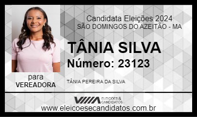 Candidato TÂNIA SILVA 2024 - SÃO DOMINGOS DO AZEITÃO - Eleições