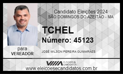 Candidato TCHEL 2024 - SÃO DOMINGOS DO AZEITÃO - Eleições