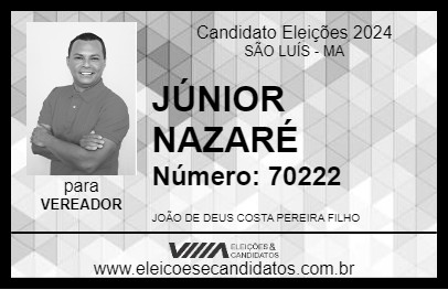 Candidato JÚNIOR NAZARÉ 2024 - SÃO LUÍS - Eleições